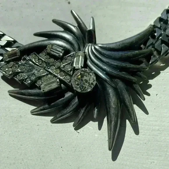 Gorgeous vintage studded necklace - Picture 7 of 8